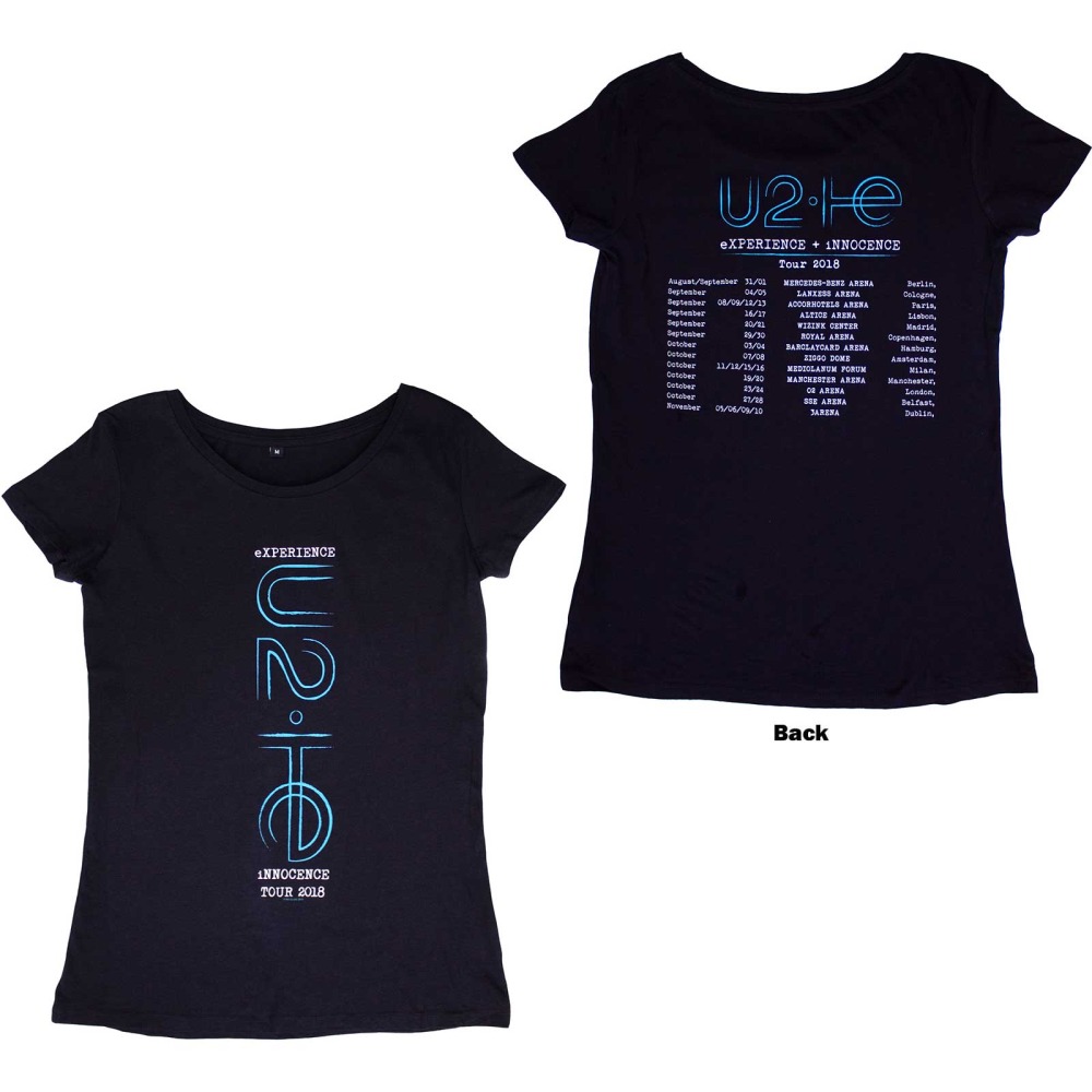 U2 - Logo 2018 Damen TShirt - Dunkelblau